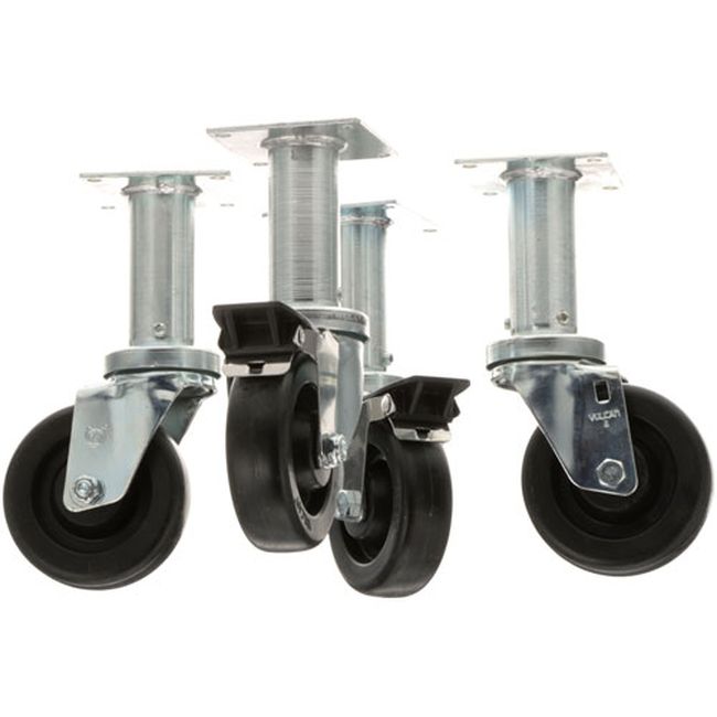 Magikitch'n Magb3901504 Roulettes Pivotantes À Plaque De 4 Po, Lot De 4