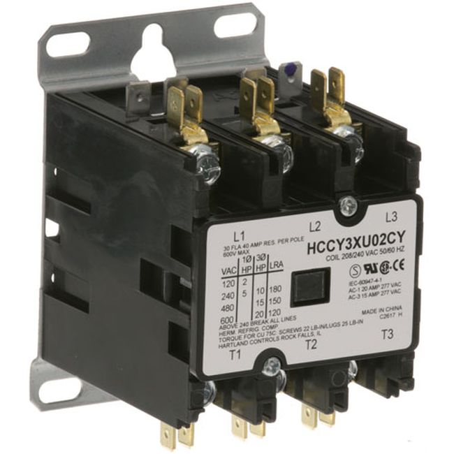 Taylor Freezer Taf32666-33 3 Pole 208/240 Volts Contactor