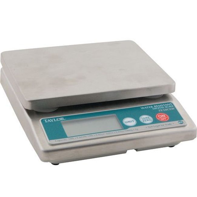 Taylor Precision Te10csw Water Resistant Digital Portion Control Scale| 10 Pound X 0.05 Oz Capacity