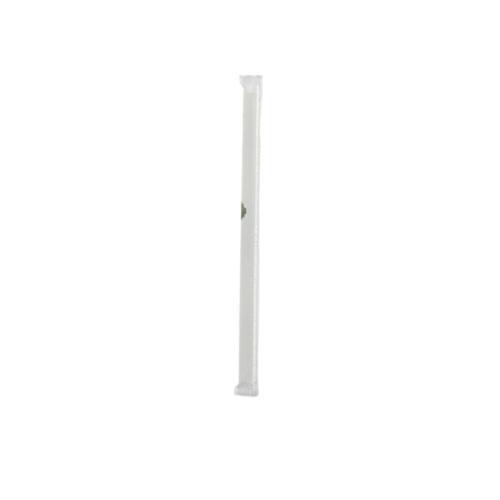 Earthchoice Natural Bio-plastic Wrapped Giant Flexible Straw, 7.75 In -- 9600 Per Case