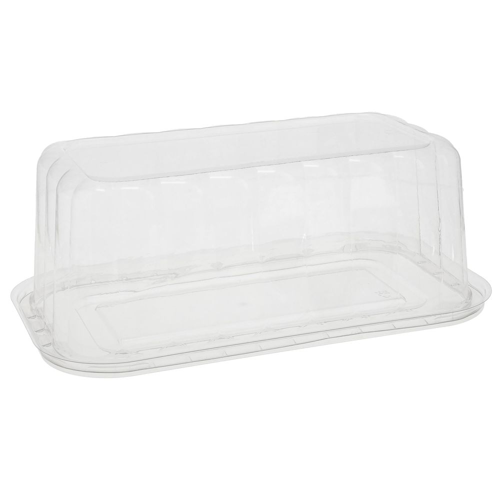 Pactiv Couvercle Et Base Rosedome Evergreen Noirs/transparents De 10,8 Cm (4,25 Po) Pour Gâteaux En Barres – 100 Par Boîte