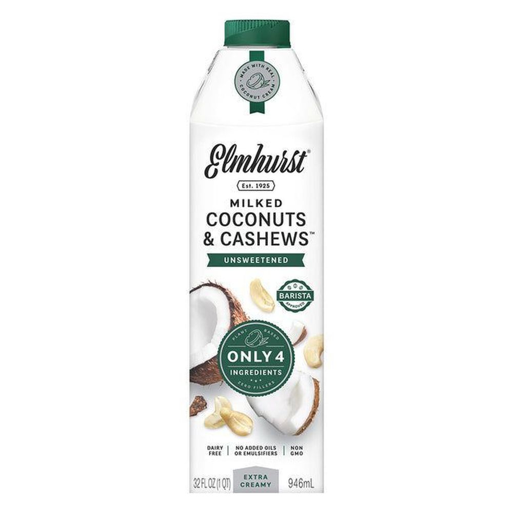 Elmhurst 1925 Unsweetened Milked Coconut Cashews, 946 Ml -- 6 Per Case