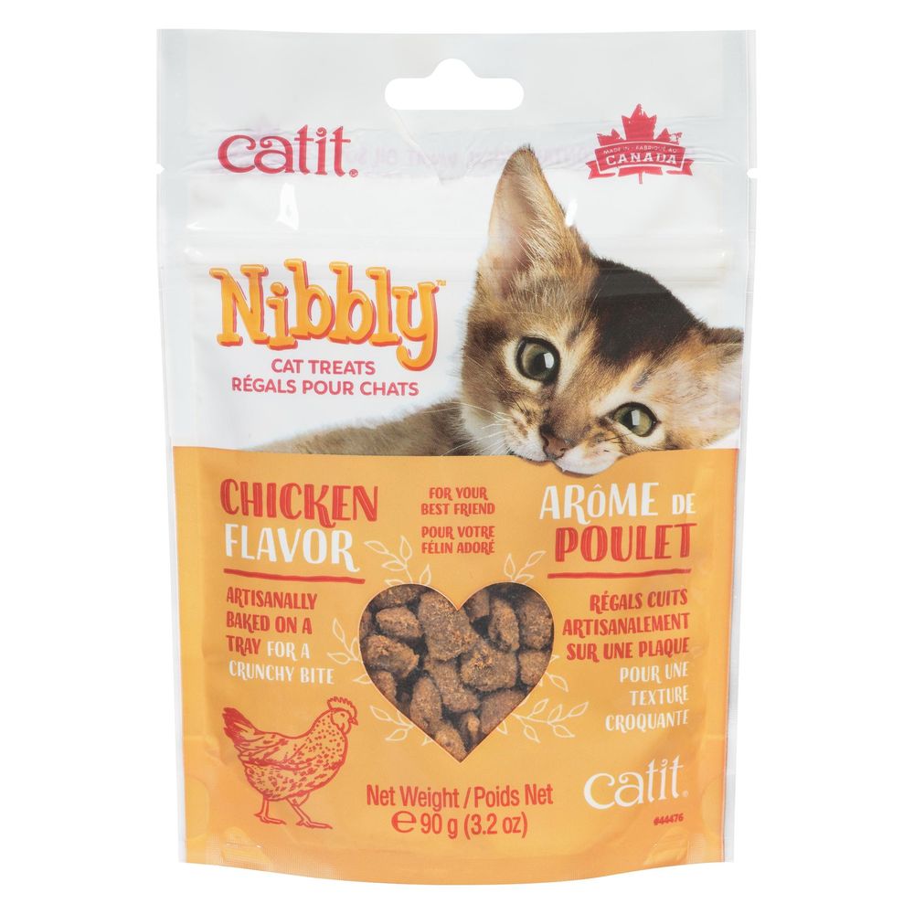 Catit Nibbly Chicken Flavour Cat Treats, 90 G -- 8 Per Case