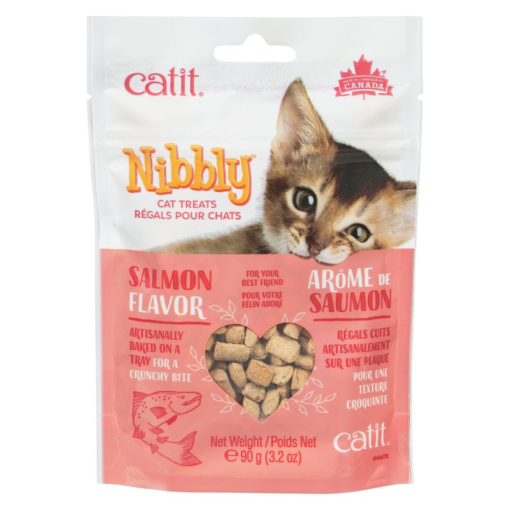 Catit Nibbly Salmon Flavour Cat Treats, 90 G -- 8 Per Case