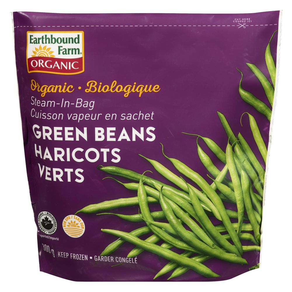Earthbound Farm Organic Whole Green Beans, 300 G -- 12 Per Case