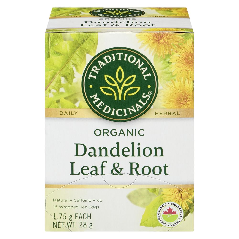 Traditional Medicinals Dandelion Leaf And Root Herbal Tea, 16 Tea Bags -- 6 Per Case