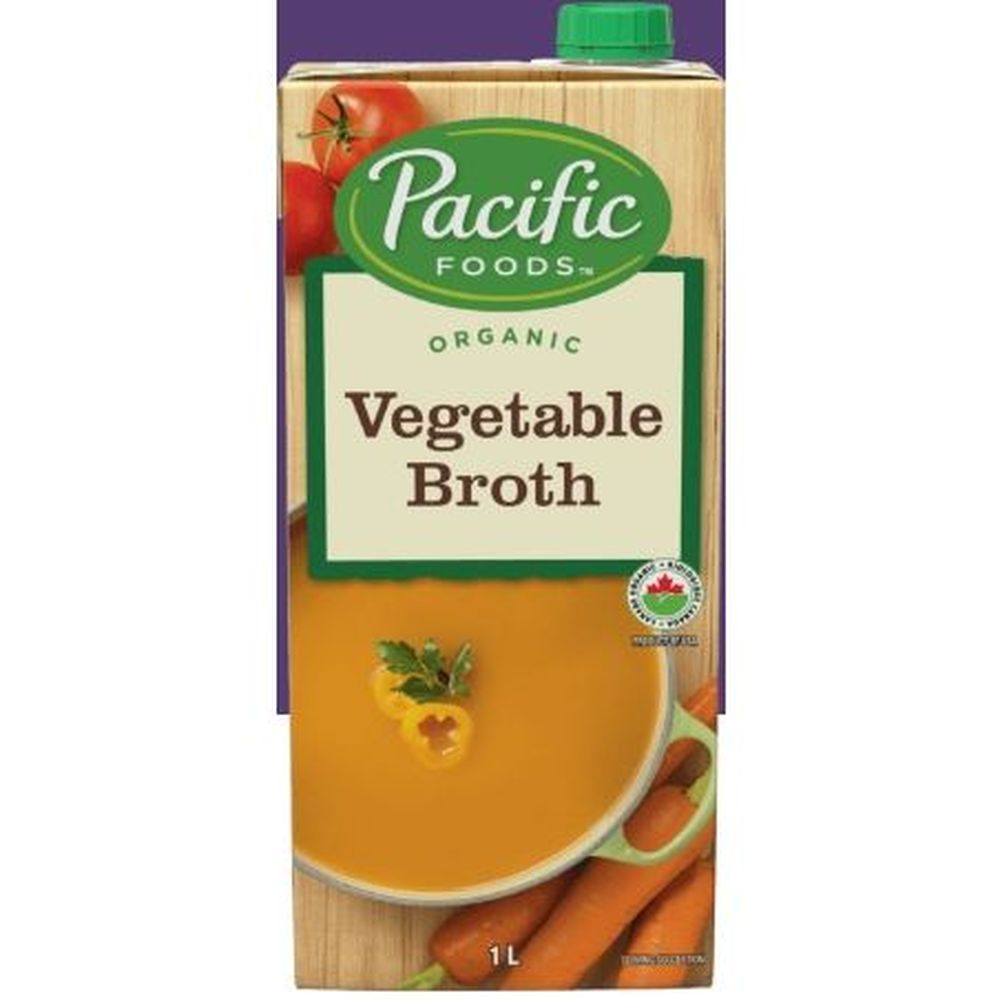 Pacific Foods Organic Vegetable Broth, 1 L -- 12 Per Case