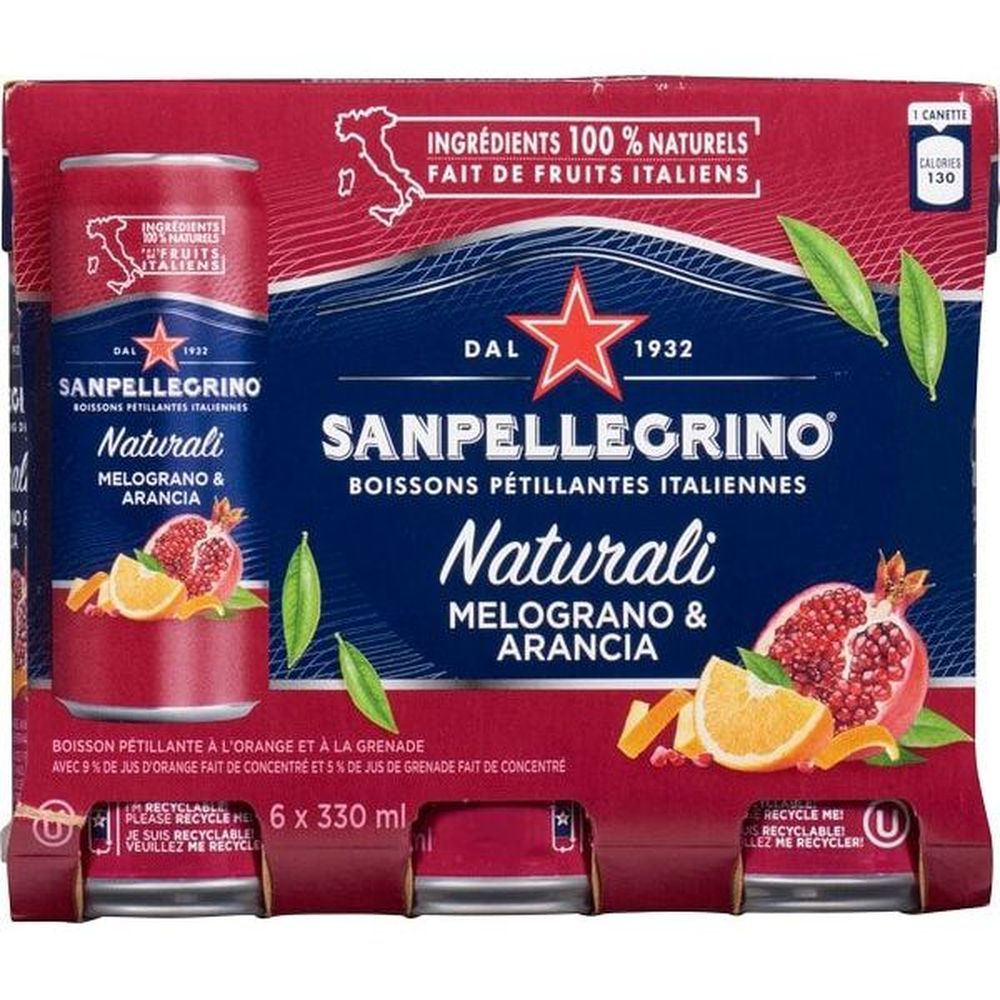 San Pellegrino Melog/aranciata Sparkling Drink, 330 Ml -- 24 Per Case