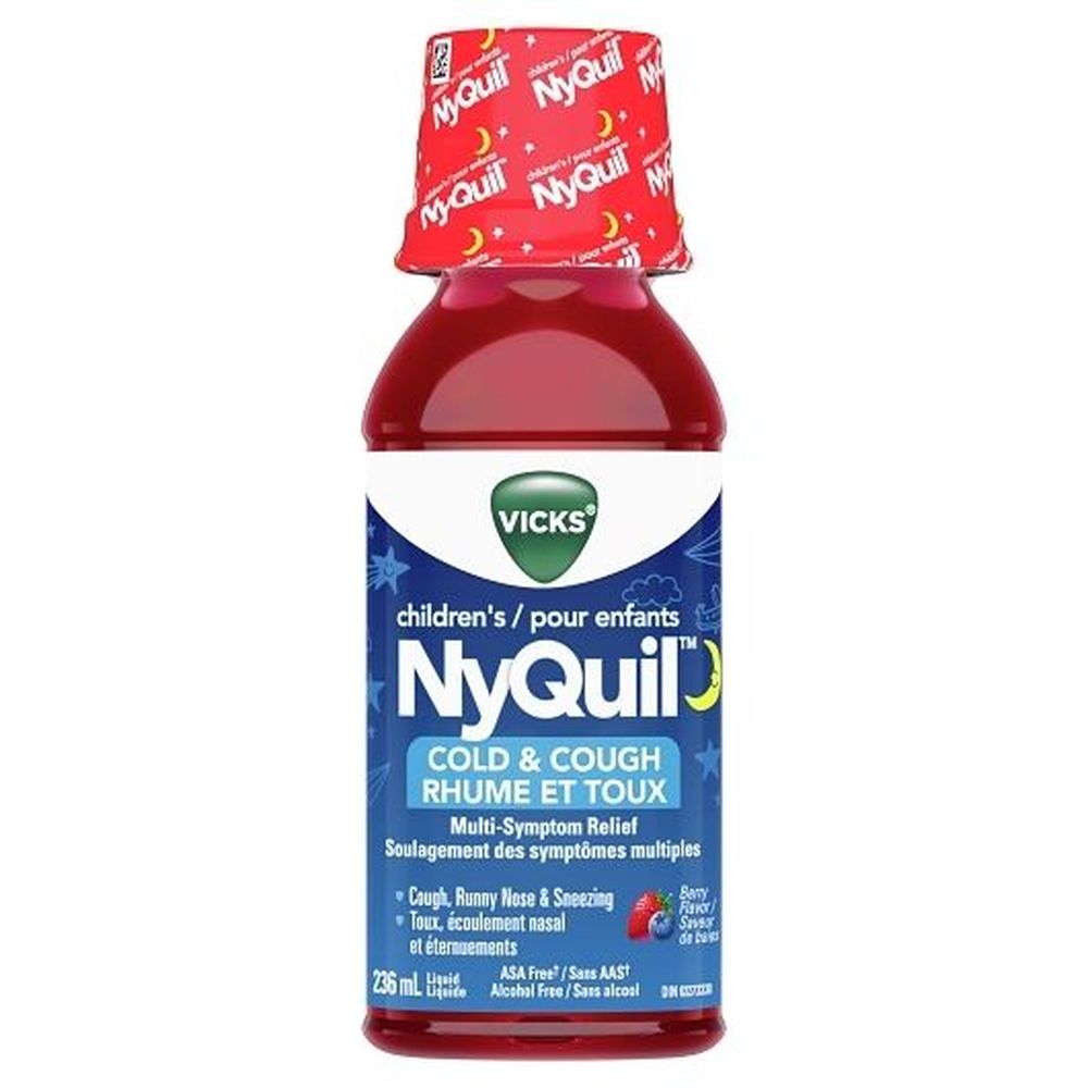 Vicks Childrens Berry Flavoured Multi-symptom Respiratory Relief, 236 Ml -- 12 Per Case