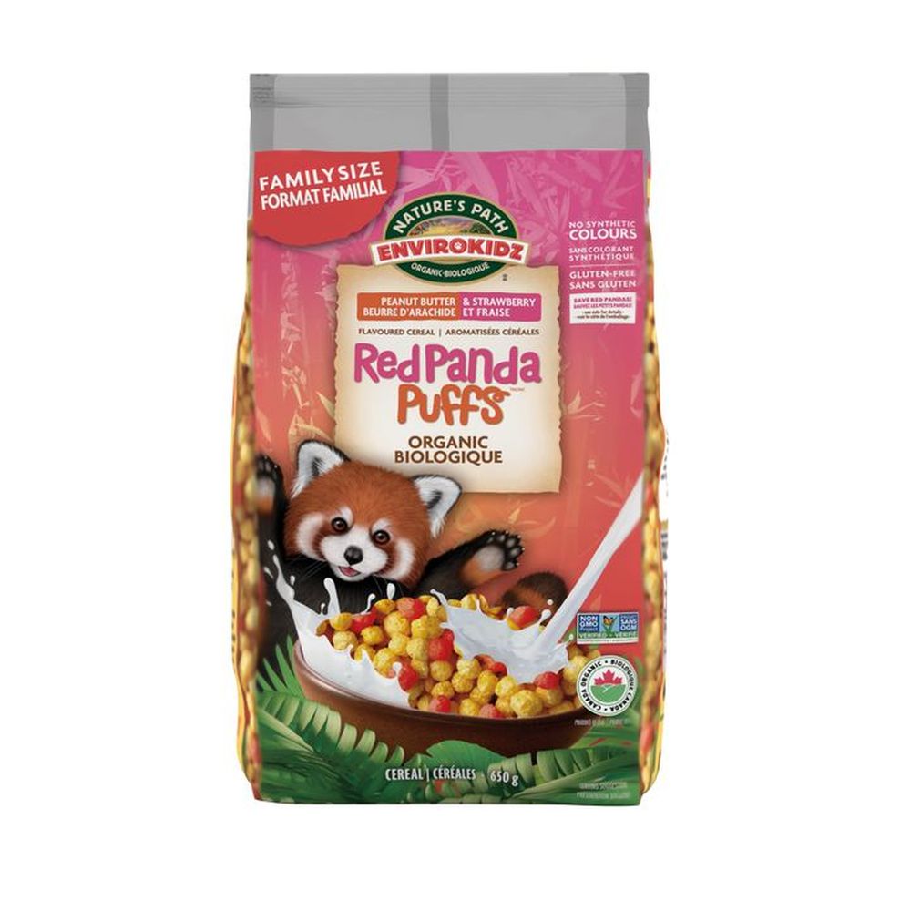Nature's Path Envirokidz Organic Red Panda Puffs Cold Cereal, 650 G -- 6 Per Case