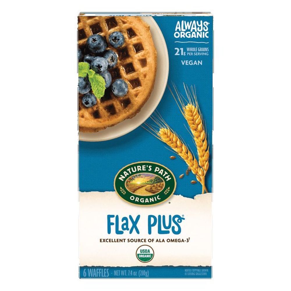 Nature's Path Flax Plus Organic Gluten Free Waffles, 210 G -- 12 Per Case