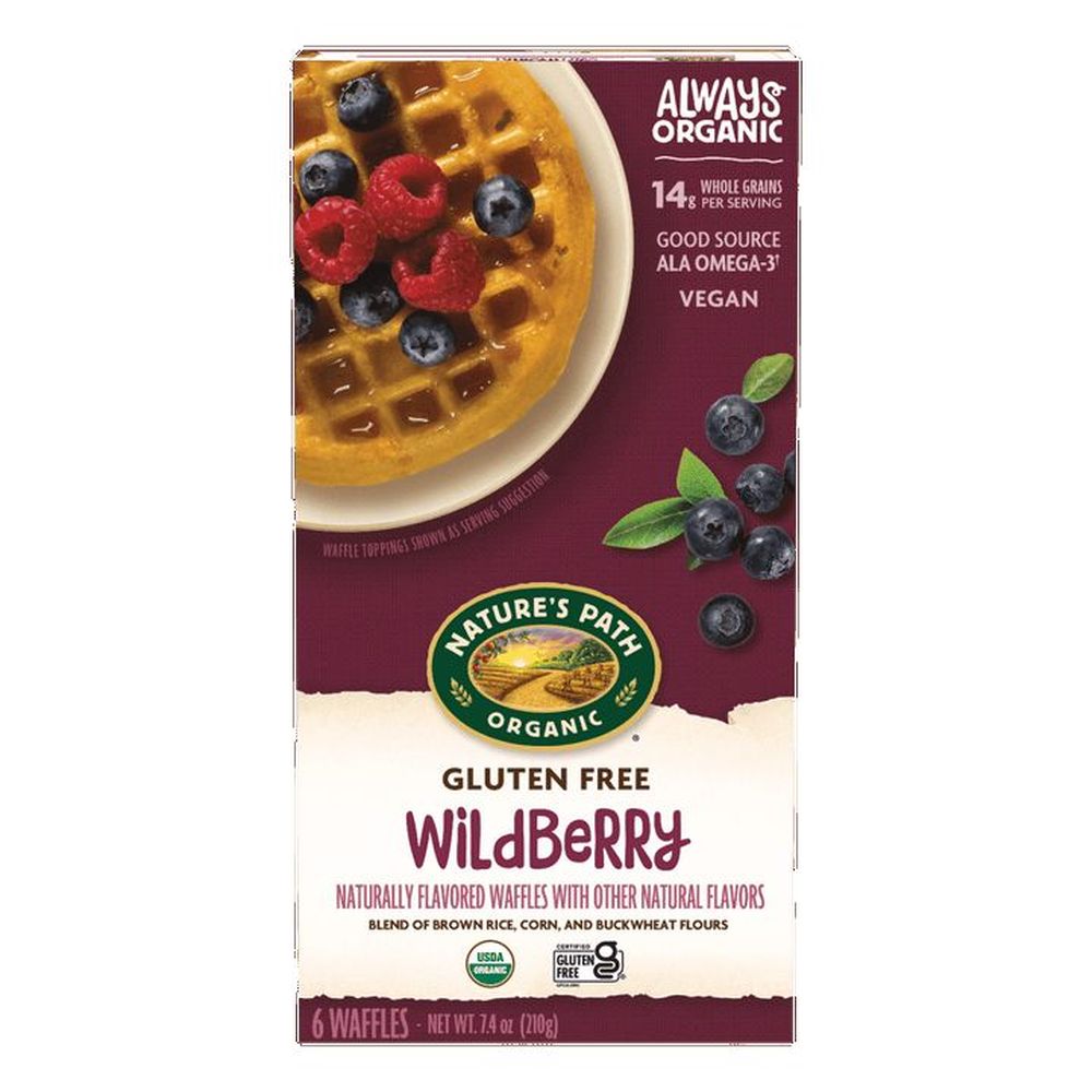 Nature's Path Organic Buckwheat Wildberry Gluten Free Waffles, 210 G -- 12 Per Case