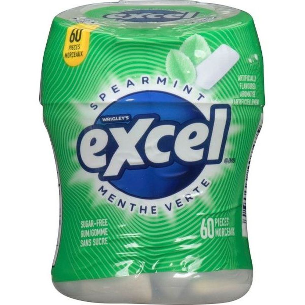 Excel Assorted Flavor Sugar Free Gum - Mixed Bottle Counter, 36 Count