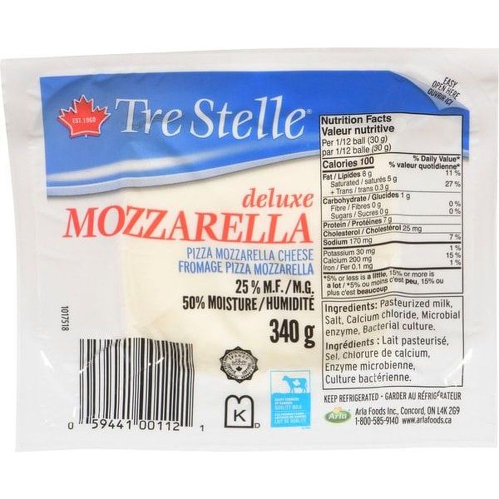 Tre Stelle Mozzarella Ball Cheese, 340 G -- 12 Per Case