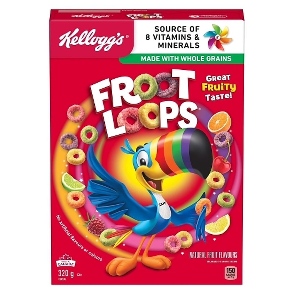 Froot Loops Céréales Originales, 320 G – 12 Par Boîte