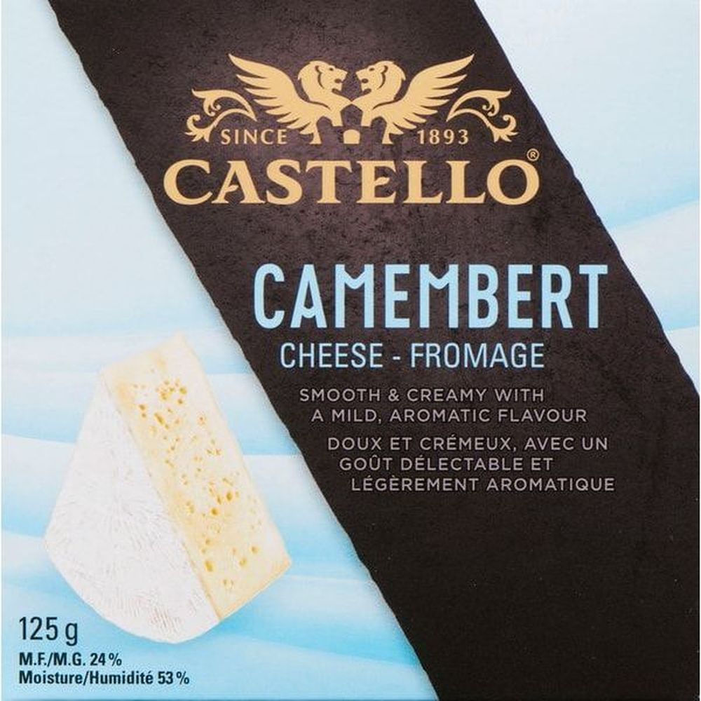 Castello Danish Camembert Cheese, 125 G -- 12 Per Case