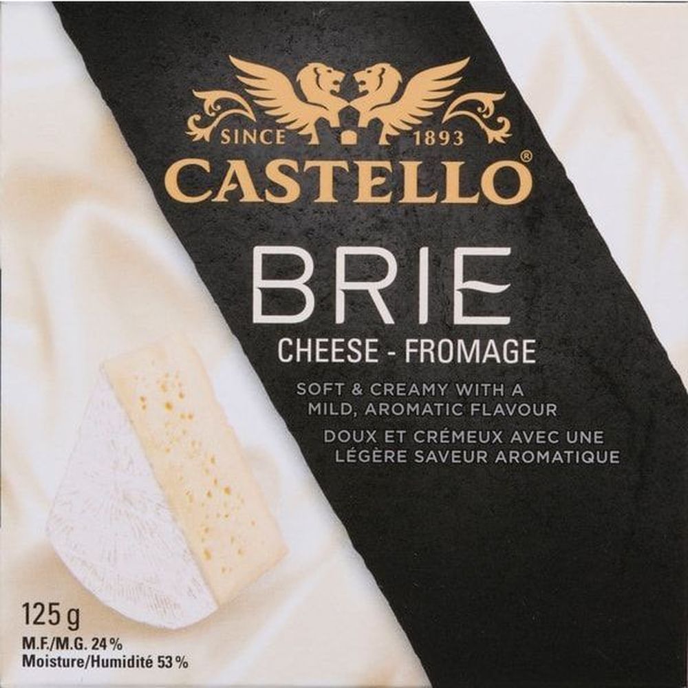 Castello Danish Brie Cheese, 125 G -- 12 Per Case
