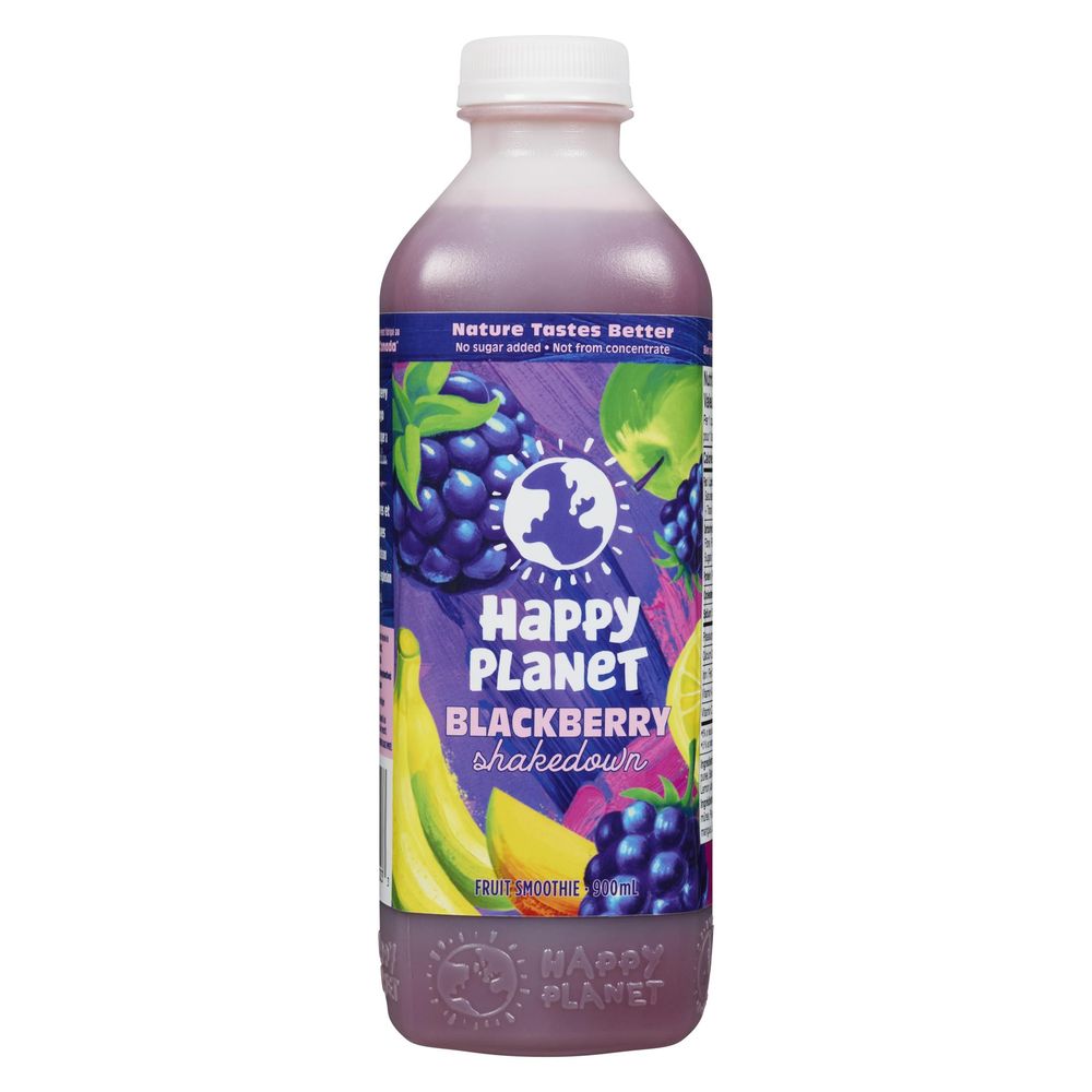 Happy Planet Blackberry Shakedown Smoothie, 900 Ml -- 6 Per Case