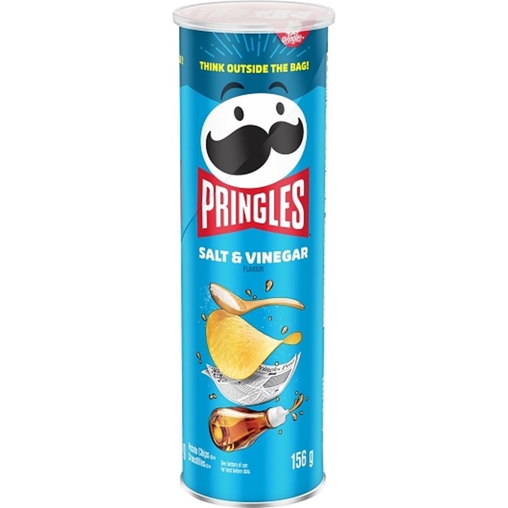 Pringles Salt And Vinegar Potato Crisp, 156 G -- 14 Per Case