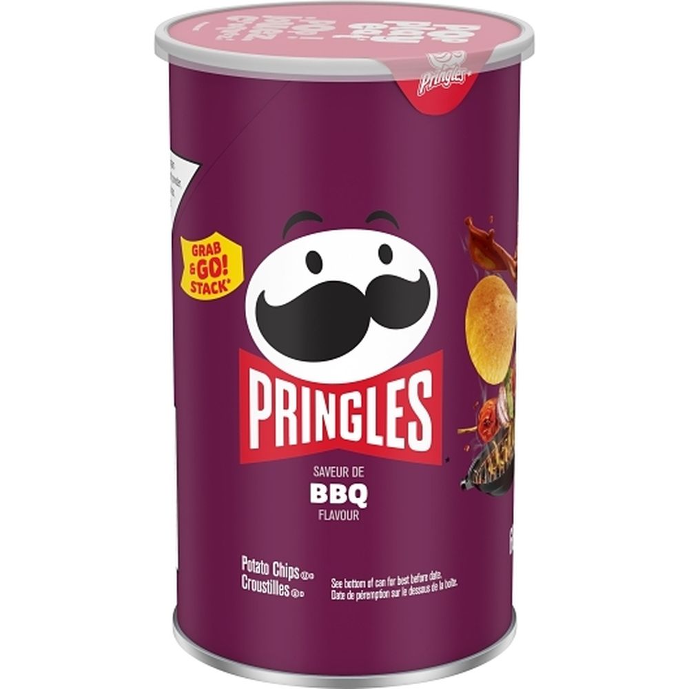 Pringles Bbq Potato Crisp, 68 G -- 12 Per Case