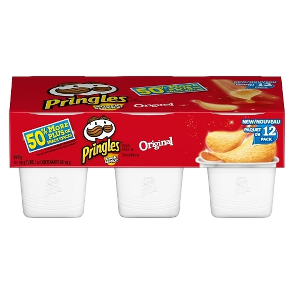 Pringles Original Snack Stacks Crisps, 228 G -- 4 Per Case
