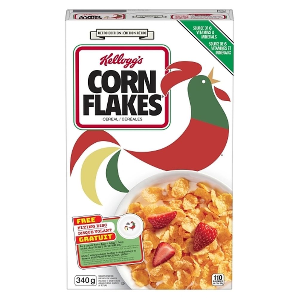 Corn Flakes Cereal, 340 G Box -- 10 Per Case