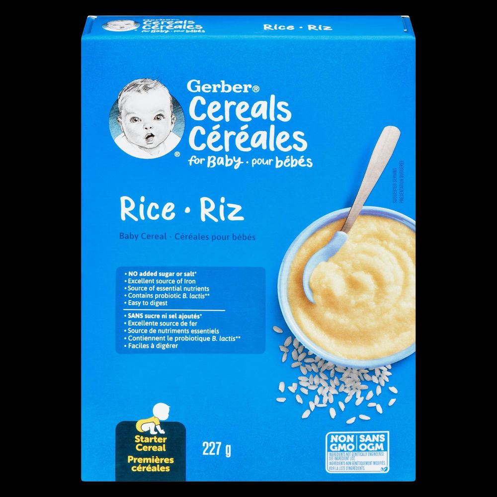 Gerber Rice Baby Cereal, 227 G -- 6 Per Case