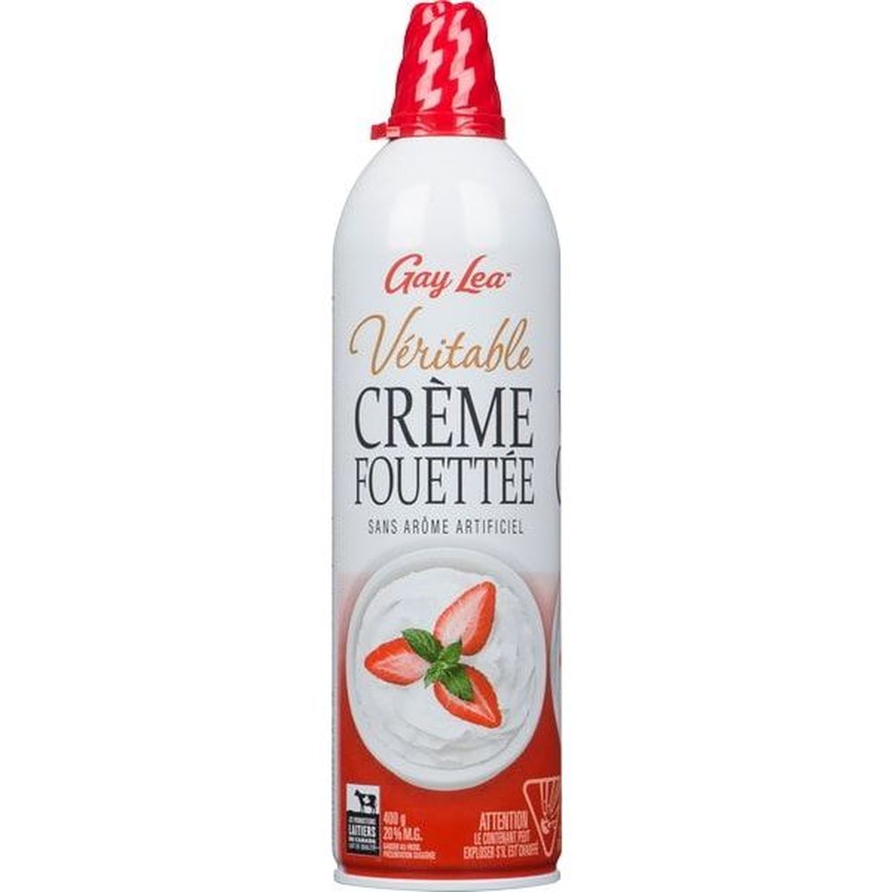 Gay Lea Real Whipped Cream, 400 G -- 12 Per Case
