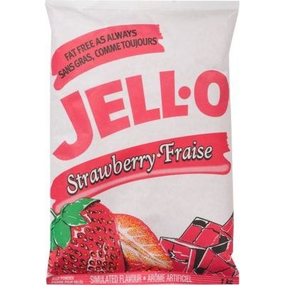 Jell-o Strawberry Jelly Powder, 1 Kg -- 2 Per Case