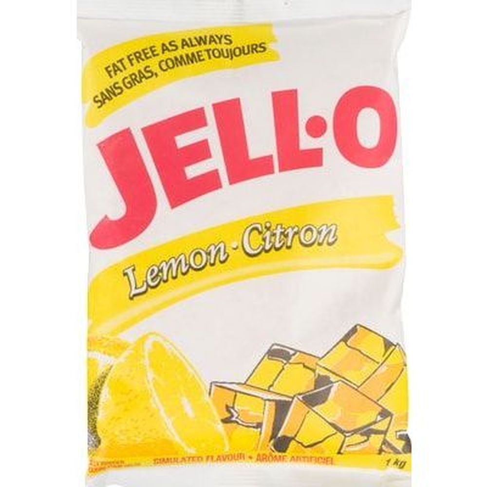 Jell-o Lemon Jelly Powder, 1 Kg -- 2 Per Case