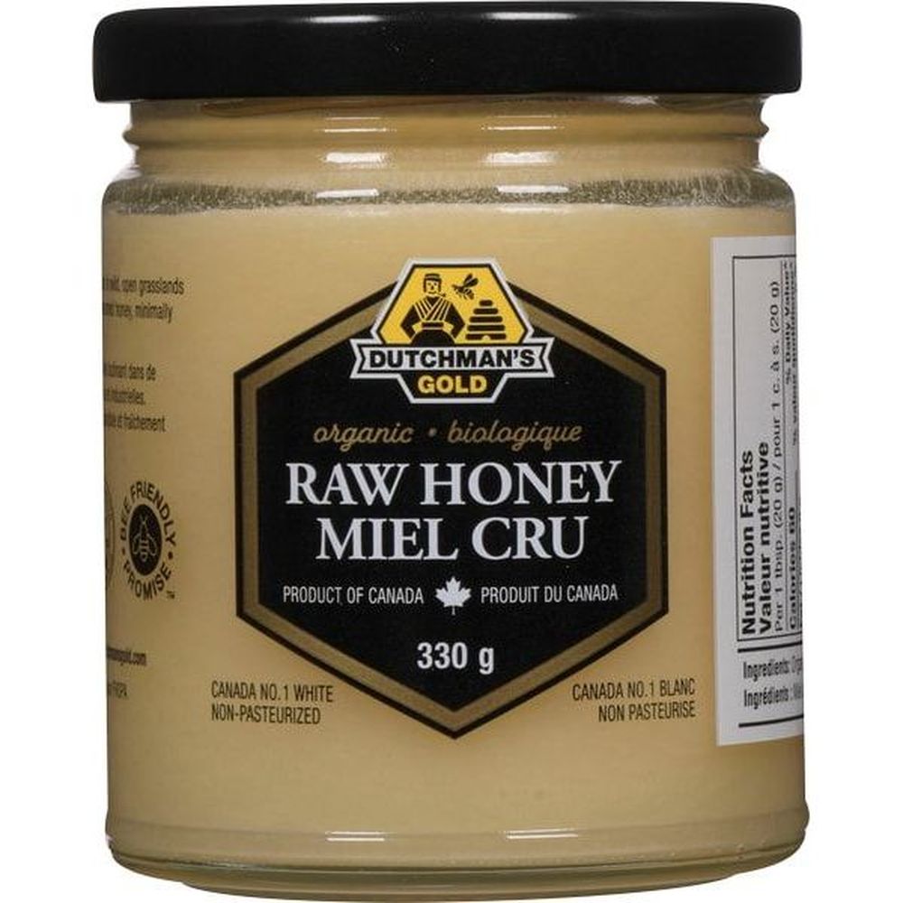 Dutchman's Gold Miel Brut Biologique, 330 G -- 12 Par Boîte