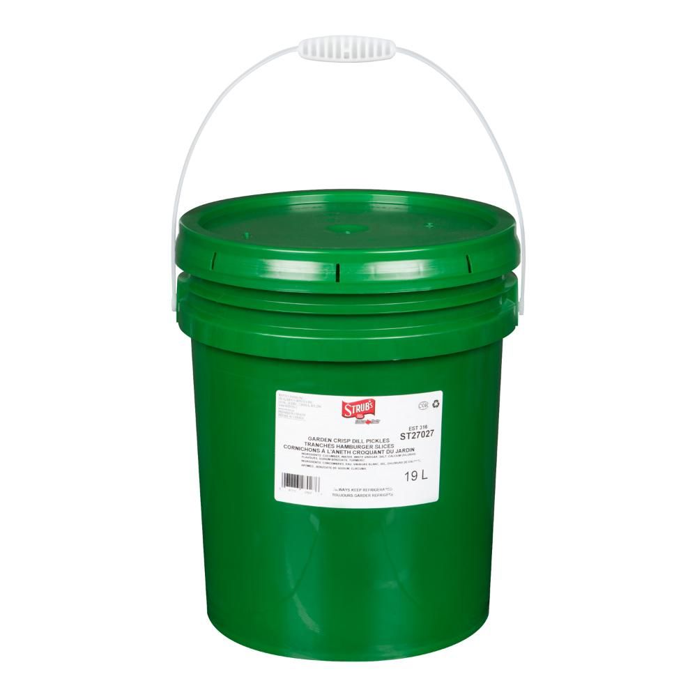 Strub's Sliced Hamburger Pickle, 19 L