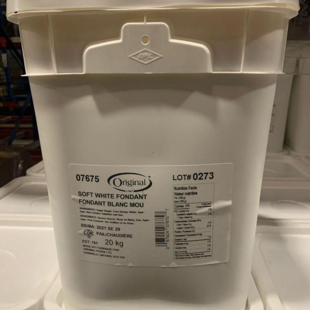 Original Foods Number 238 Soft White Fondant, 20 Kg