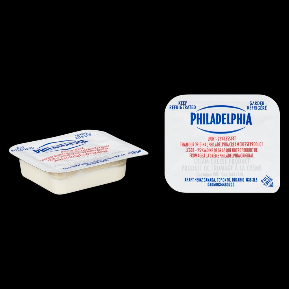 Philadelphia Gluten Free Light Cream Cheese - Single Serve, 18 G -- 200 Per Case