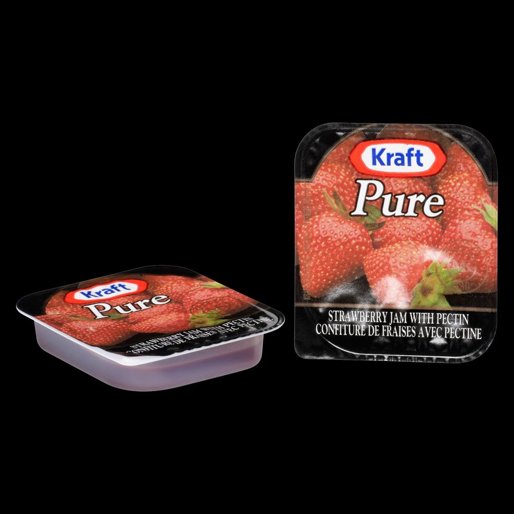 Kraft Confiture De Fraises Sans Gluten - Format Portionné, 10 Ml -- 140 Par Boîte