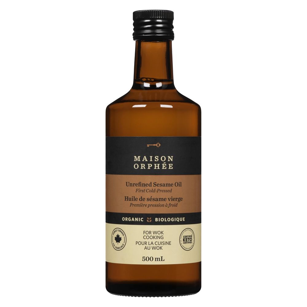 Maison Orphee Organic Sesame Oil, 500 Ml -- 6 Per Case