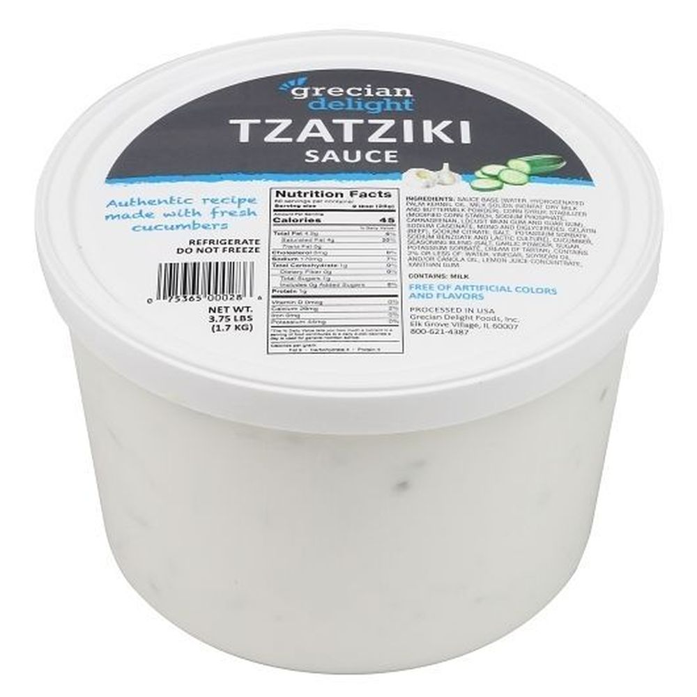 Grecian Delight Sauce Tzatziki, 1,7 Kg (3,75 Lb) – 4 Par Caisse