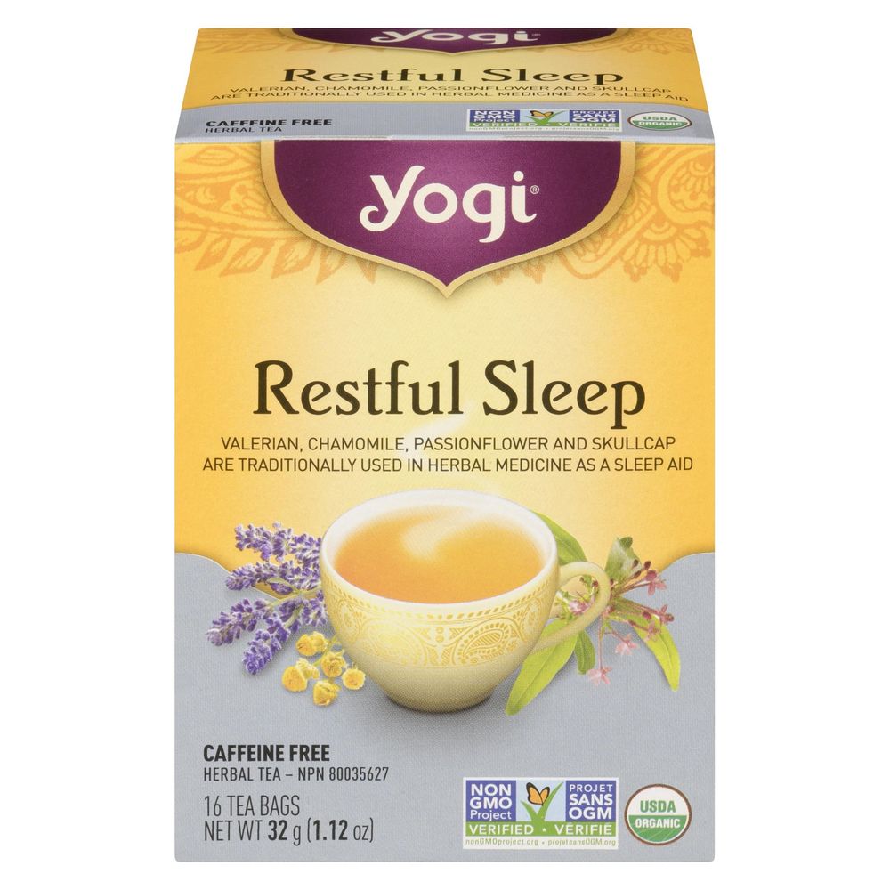 Yogi Restful Sleep Herbal Tea, 16 Tea Bags -- 6 Per Case