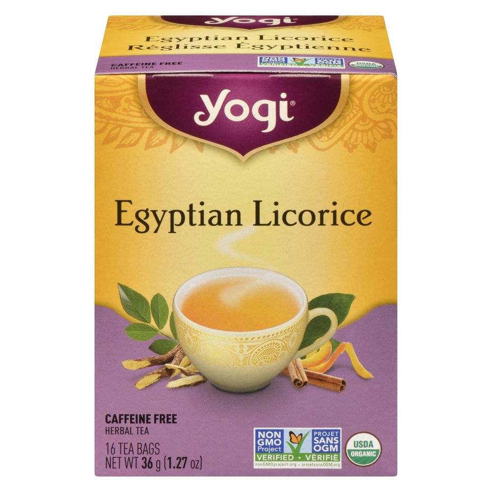 Yogi Egyptian Licorice Tea, 16 Tea Bags -- 6 Per Case
