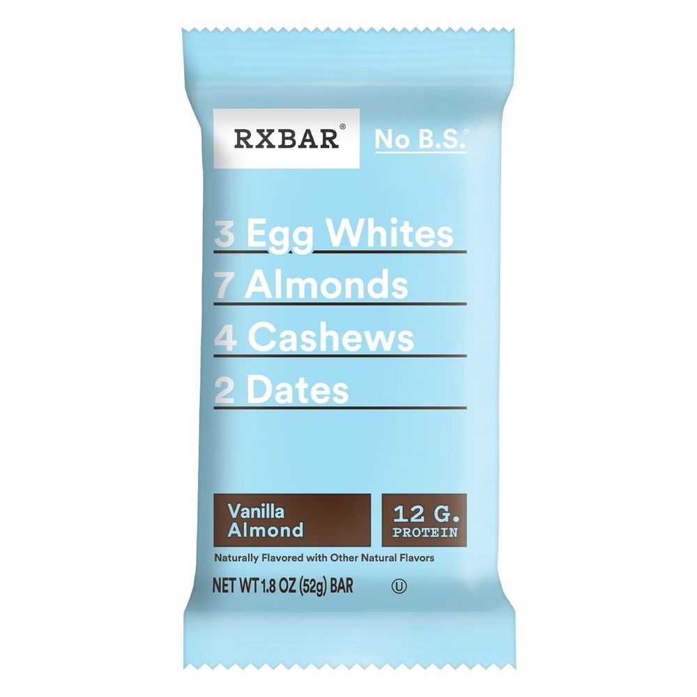 Rxbar Vanilla Almond Protein Bar, 52 G -- 12 Per Case