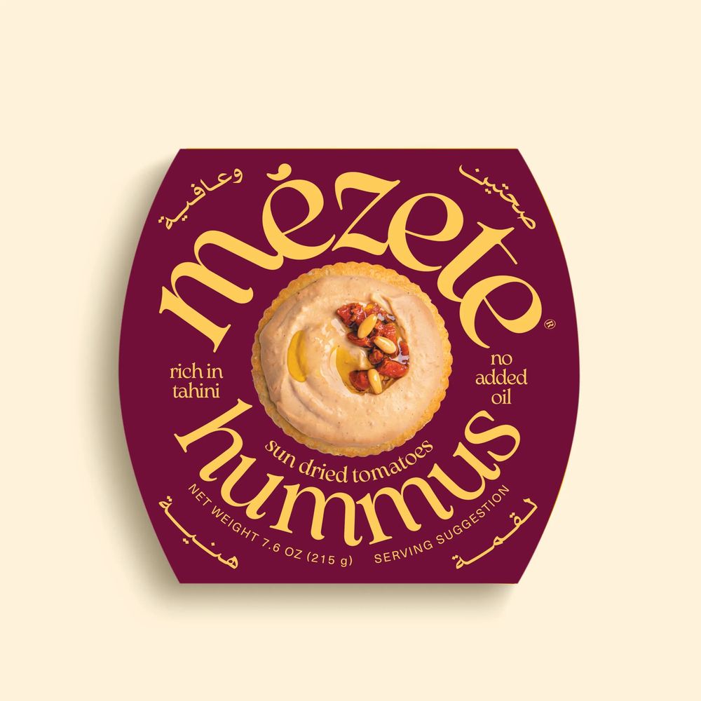 Mezete Middle Eastern Sun Dried Tomato Hummus, 7.6 Oz -- 6 Per Case