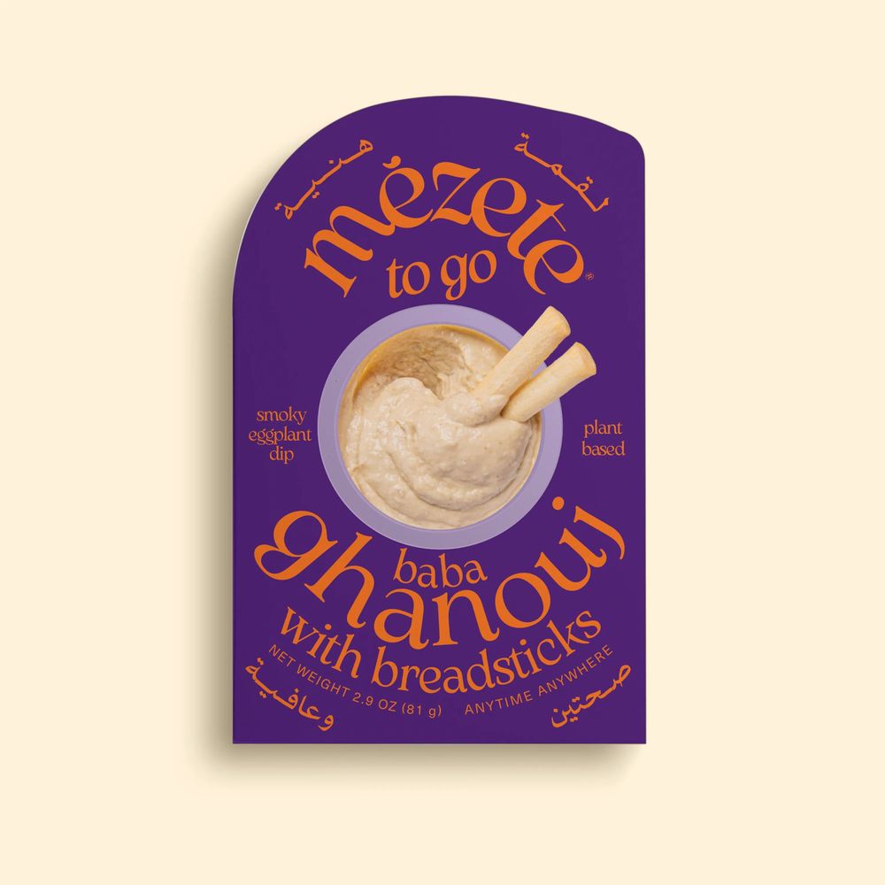 Mezete Baba Ghanoush With Breadsticks, 2.9 Oz -- 6 Per Case