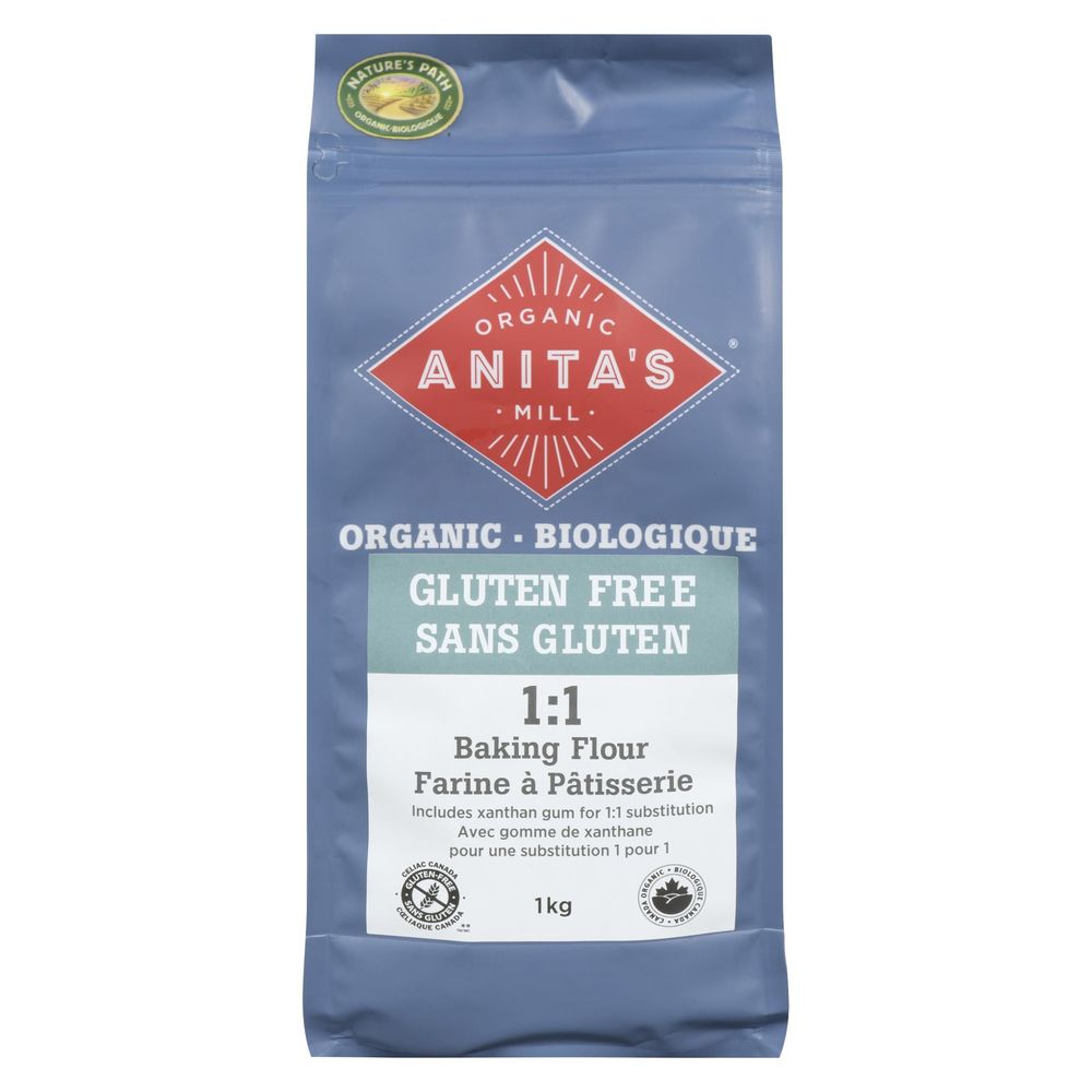 Anita's Organic Mill Gluten Free 1:1 Baking Flour, 1 Kg -- 4 Per Case