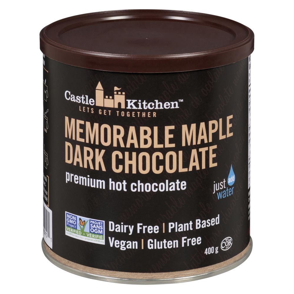 Castle Kitchen Memorable Maple Dark Chocolate Premium Hot Chocolate, 400 G -- 6 Per Case