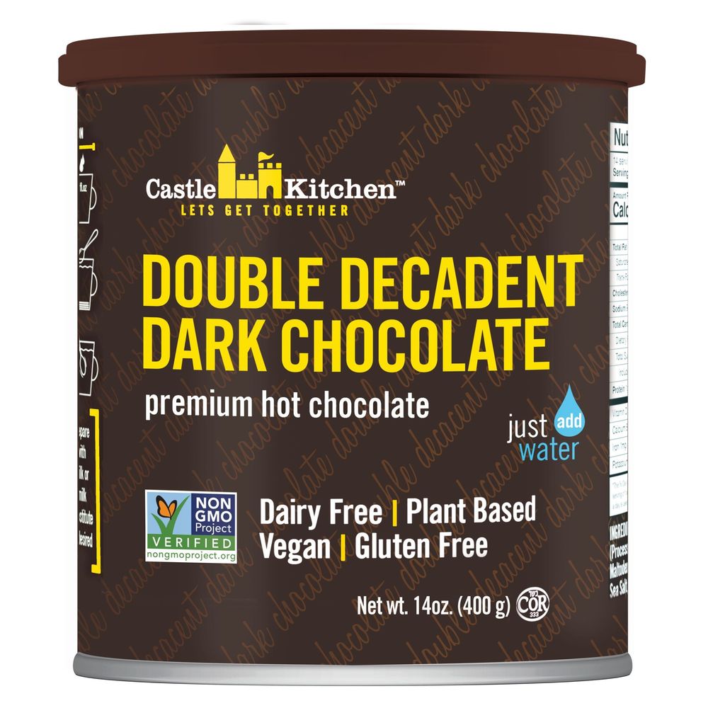 Castle Kitchen Double Decadent Dark Chocolate Premium Hot Chocolate, 240 G -- 6 Per Case