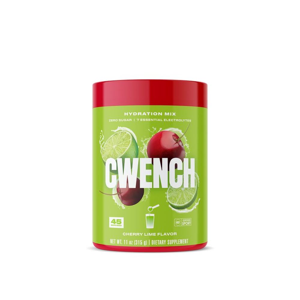 Cwench Hydration Cherry Lime Zero Sugar Electrolyte Drink Mix, 315 G Tub -- 6 Per Case