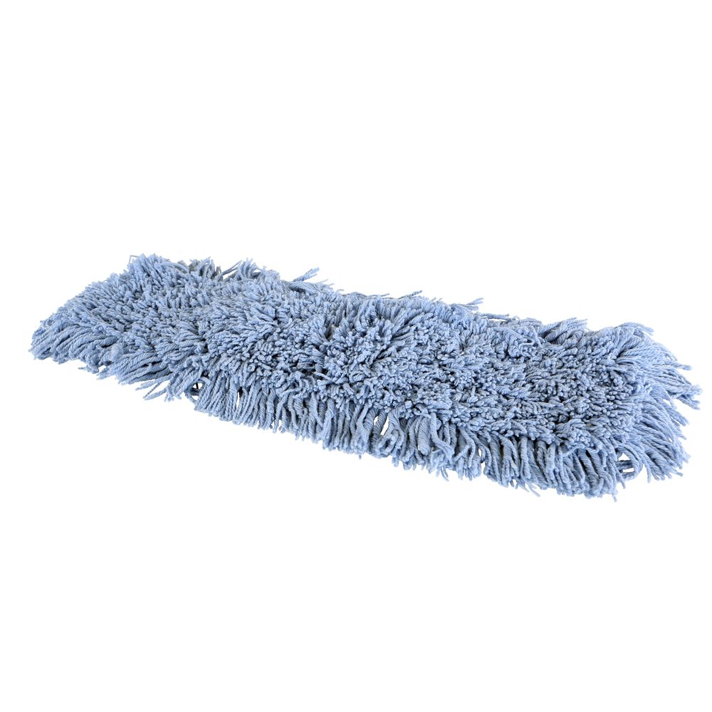 Globe Pro Stat Blue Tie-on Dust Mop Head, 24 X 5 In