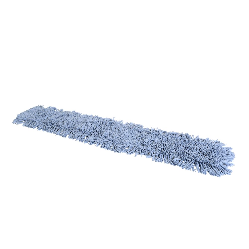 Globe Pro-stat Blue Tie-on Dust Mop Head, 48 X 5 In