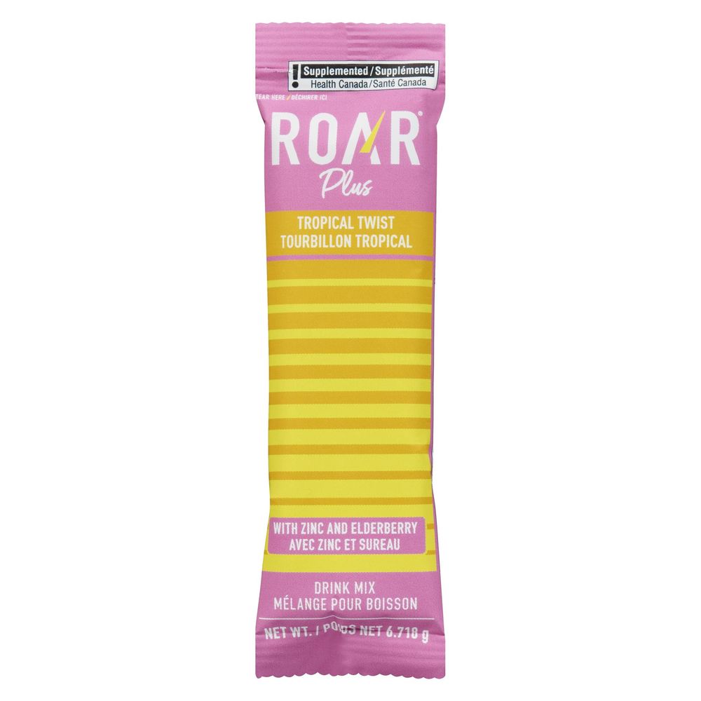 Roar Tropical Twist Hydration Powder, 6.718 G -- 12 Per Case