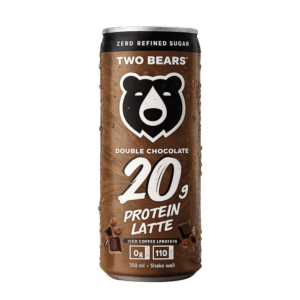 Two Bears Double Chocolate Protein Latte, 250 Ml -- 12 Per Case